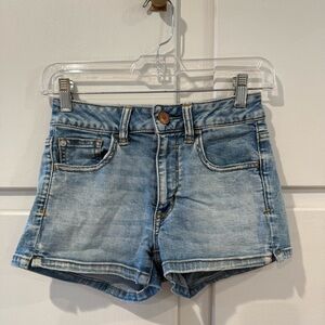 American Eagle Outfitters Faded Blue Jean Shorts